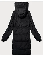 zimní dámská bunda s kapucí, černá model 22545427 - J.STYLE