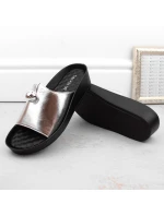 Dámské ažurové sandály béžové model 21904482 - Sabatina