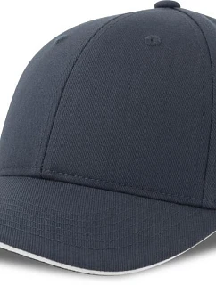 Atlantis Headwear Liberty Sandwich-S 6-panelová bejzbalová čiapka 33.0251 tmavomodrá/biela
