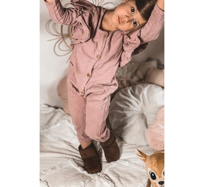 Dziecięce Ocieplane Botki Śniegowce Brązowe Gooby