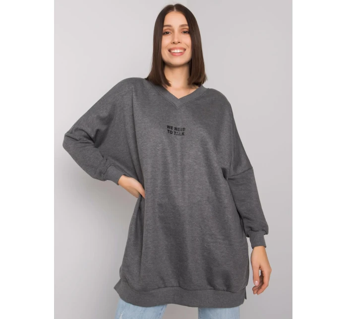 Tunika RV TU model 16292412 tmavě šedá - FPrice Tunika RV TU model 16292412 tmavě šedá - FPrice