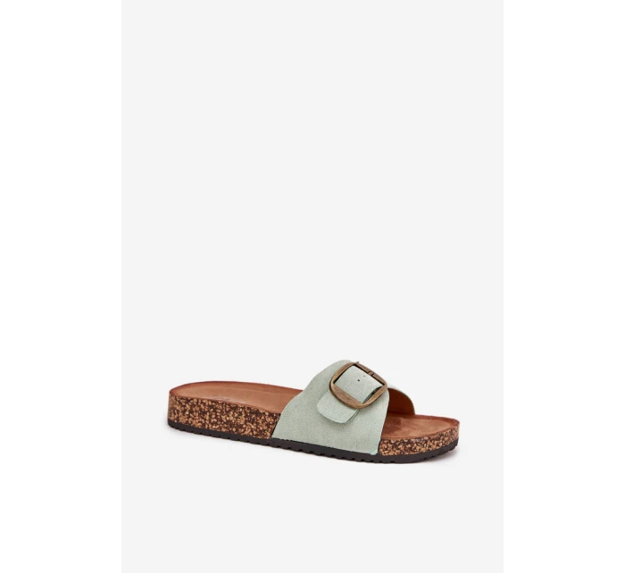 Dámské pantofle  Zelená s hnědou model 21915161 - Inello