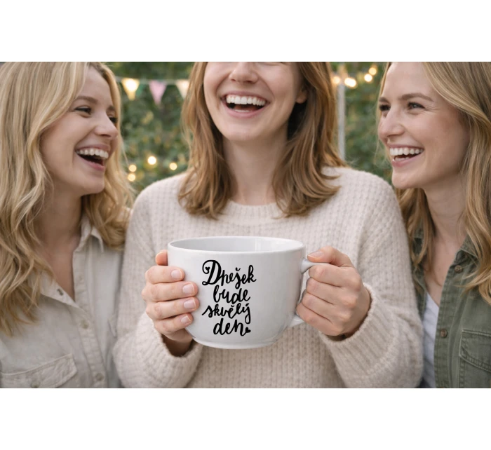 TODAY WILL BE A GREAT DAY - MEGA XXL keramický hrnček 1000 ml TODAY WILL BE A GREAT DAY - MEGA XXL keramický hrnček 1000 ml