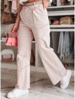 Dámské kalhoty s širokými nohavicemi růžová Dstreet model 21987129 - FashionStreet Dámské kalhoty s širokými nohavicemi růžová Dstreet model 21987129 - FashionStreet