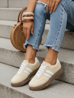 Dámske tenisky s hrubou podrážkou žlté FashionStreet ZY1400