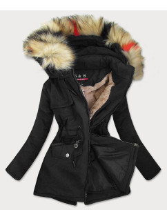 Čierna dámska zimná bunda (2010-1)