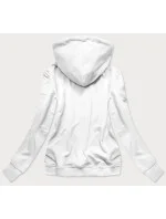 Bílá dámská sportovní mikina s kapucí model 15414637 - Ambitionfly