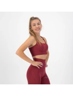 Rogelli TRINITY športová podprsenka bordová L