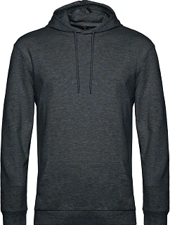 B&C #Hoodie Pánska mikina s kapucňou 01.U03W heather asphalt