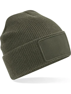 B 540 Pletená čepice Thinsulate™ Patch model 22433446 military green - Beechfield