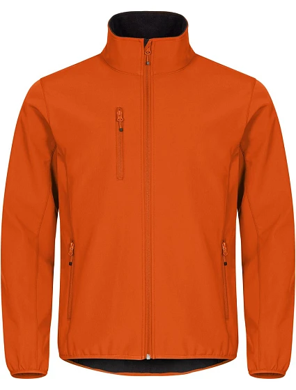 Clique Classic Softshell Jkt M Pánska 3-vrstvová softshellová bunda 67.0910 blood orange