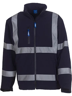 09 HiVis softshellová bunda navy model 22501971 - Yoko