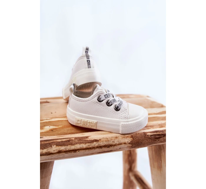 Dětské kožené tenisky BIG STAR model 21594822 Bílé - Big Star Shoes