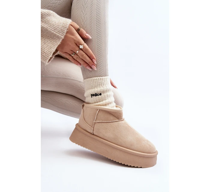 Dámské Sněhule Na Podrážce Beige model 21645981 - Boto