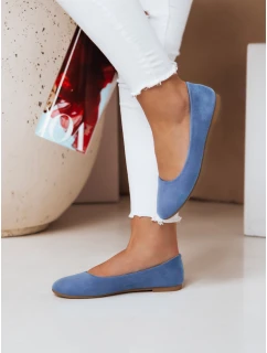 Dámské semišové baleríny modré Dstreet model 21983937 - FashionStreet