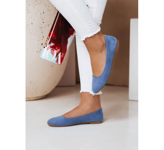 Dámské semišové baleríny modré Dstreet model 21983937 - FashionStreet Dámské semišové baleríny modré Dstreet model 21983937 - FashionStreet