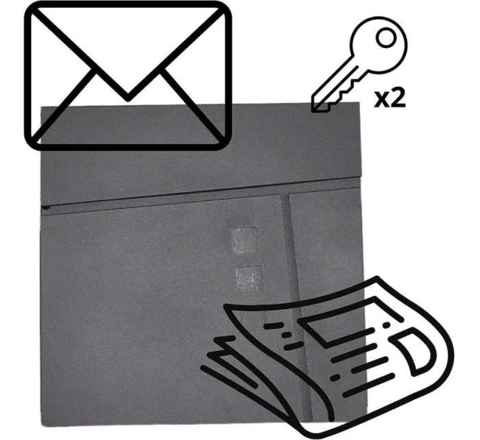 POŠTOVÁ SCHRÁNKA 37X37X10,5CM 1067544 SASKA GARDEN