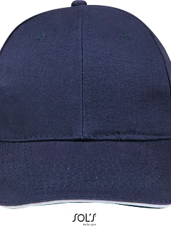 SOL'S 6 panelová baseballová kšiltovka french navy/white model 22460881