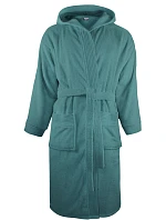 Bathrobe Župan s kapucí petrol model 22526806 - The One Towelling Bathrobe Župan s kapucí petrol model 22526806 - The One Towelling
