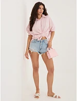 IT košeľa KS 18989.17 biela ružová