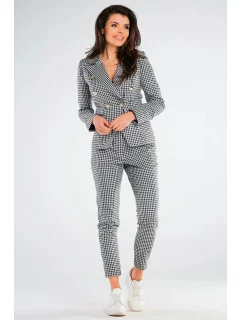 Dámske nohavice A440 čierno-biela - Awama