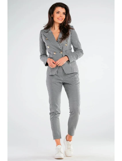 Dámske nohavice A440 čierno-biela - Awama