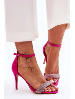 Sandále na podpätku model 181049 Step in style