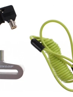 ZÁMOK BRZDOVÉHO KOTÚČA S LANKOM PRIPOMÍNAJÚCIM STRIEBORNÚ FARBU DUNLOP