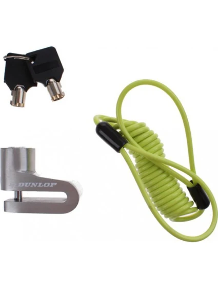 ZÁMOK BRZDOVÉHO KOTÚČA S LANKOM PRIPOMÍNAJÚCIM STRIEBORNÚ FARBU DUNLOP