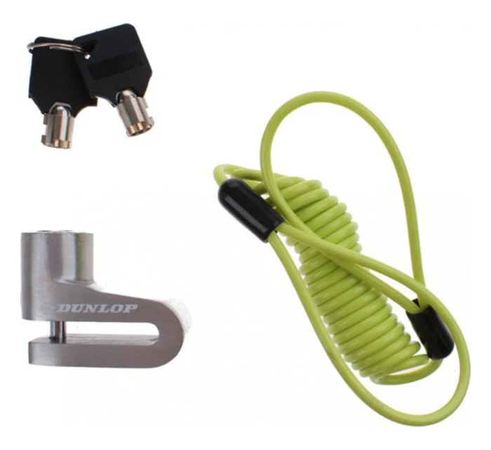 ZÁMOK BRZDOVÉHO KOTÚČA S LANKOM PRIPOMÍNAJÚCIM STRIEBORNÚ FARBU DUNLOP