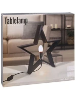 Dekoratívna hviezda s LED osvetlením 35 cm čierna Dětské