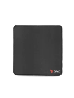 SAVIO HERNÁ PODLOŽKA POD MYŠ 250X250X2MM, PREŠÍVANÉ OKRAJE BLACK EDITION TURBO DYNAMIC S