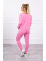 Souprava s oversize halenkou světle růžová Souprava s oversize halenkou světle růžová