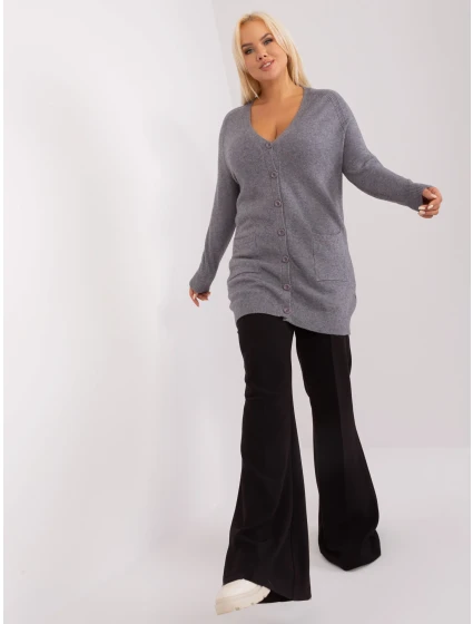 Sweter PM SW model 18949195 ciemny szary - FPrice Sweter PM SW model 18949195 ciemny szary - FPrice
