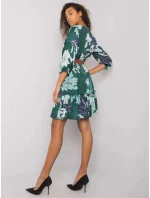 Dámské šaty LC SK 22K model 18517232 tmavě zelená - FPrice Dámské šaty LC SK 22K model 18517232 tmavě zelená - FPrice