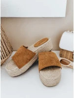 Dámske žabky SUMMERRY camel FashionStreet ZY0986