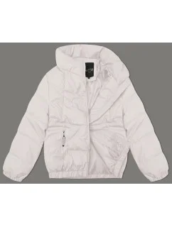 Prošívaná bunda v barvě ecru se stojáčkem Miss model 21410898 - Miss TiTi