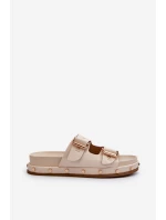 Dámské žabky na platformě Big Star model 21653884 béžové - Big Star Shoes Dámské žabky na platformě Big Star model 21653884 béžové - Big Star Shoes