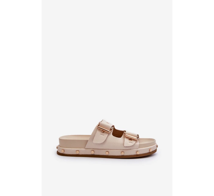 Dámské žabky na platformě Big Star model 21653884 béžové - Big Star Shoes Dámské žabky na platformě Big Star model 21653884 béžové - Big Star Shoes