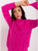 Sweter AT SW model 18959375 fuksjowy - FPrice