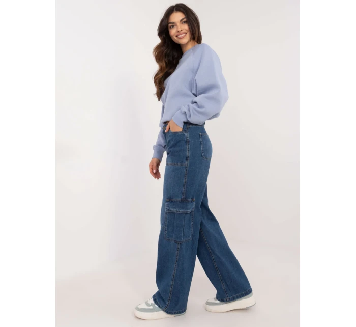 Džínsové nohavice D80016BD62458M294 modrá Džínsové nohavice D80016BD62458M294 modrá