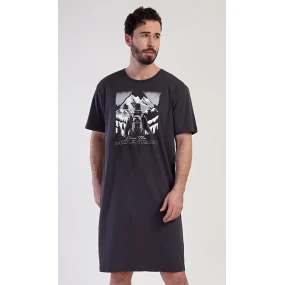 Pánska nočná košeľa s krátkym rukávom Mountain Pánska nočná košeľa s krátkym rukávom Mountain