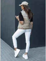 Dámská prošívaná vesta se stojáčkem camel Dstreet model 21979254 - FashionStreet Dámská prošívaná vesta se stojáčkem camel Dstreet model 21979254 - FashionStreet