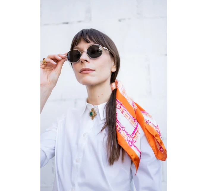 Art Of Polo saténová kockovaná šatka 20960