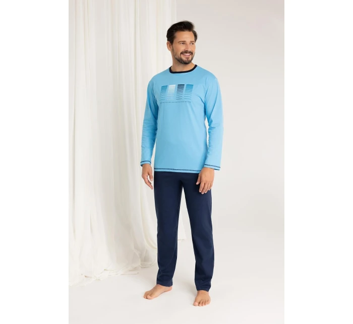 Pánske pyžamo Regina 487dł/r 2XL-3XL Z25/26
