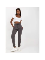 Tmavě šedé melanžové základní tepláky model 21462239 - BASIC FEEL GOOD