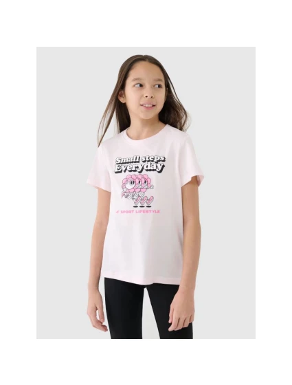 Dívčí tričko s potiskem model 21435196 - 4F Dívčí tričko s potiskem model 21435196 - 4F
