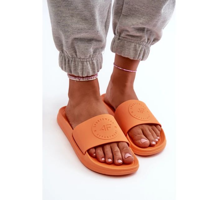 Damskie Klapki 4FMM00FFLIF045-70S Pomarańczowe