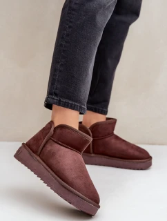 Śniegowce Na Platformie Damskie D.Franklin DFSH370010 Czekoladowe