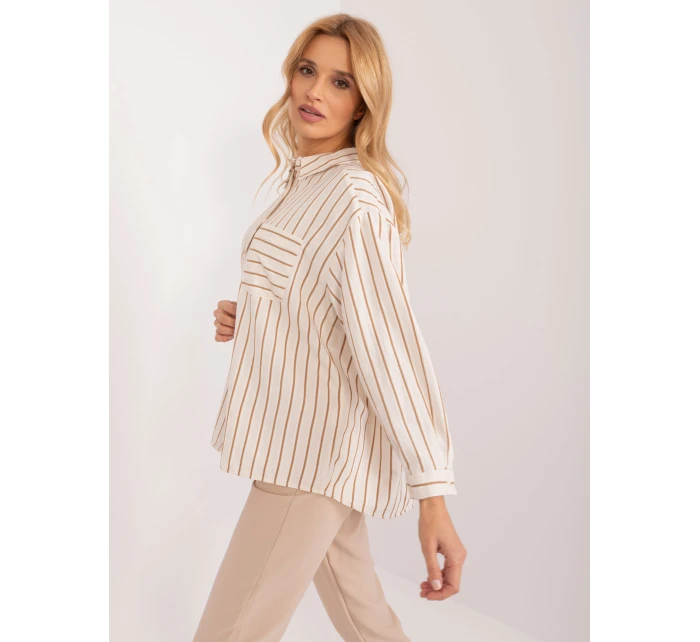 Koszula BP KS model 22003958 camelowy - FPrice Koszula BP KS model 22003958 camelowy - FPrice